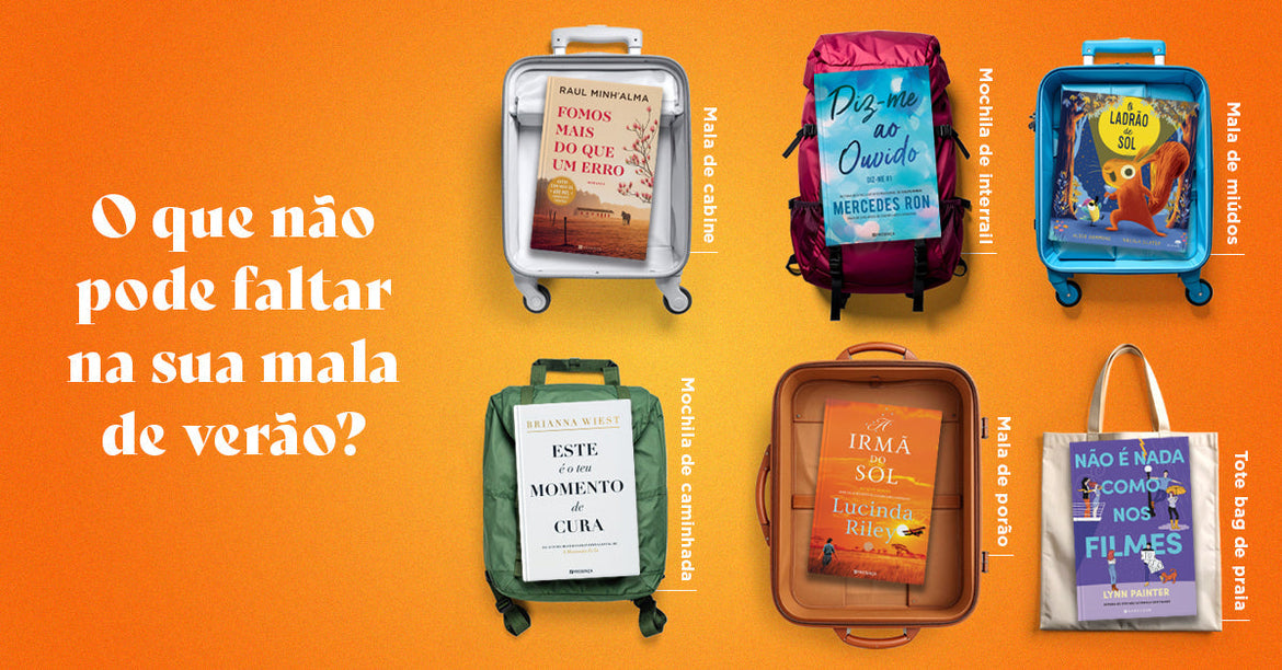 Férias planeadas? Então só falta o livro certo. Estas são as nossas sugestões!