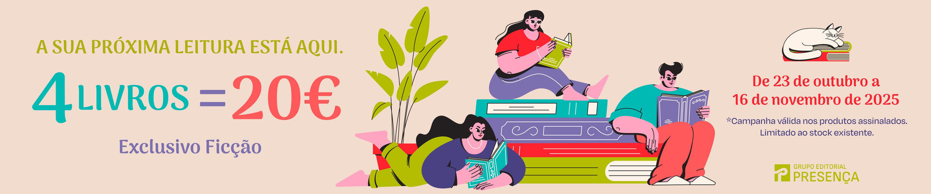 4 livros por 20 €