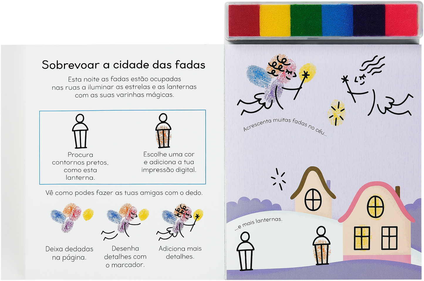 Primeiras Atividades - Pinturas com os Dedos Fadas