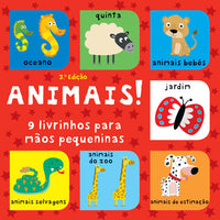 Animais! 9 livrinhos para mãos pequeninas