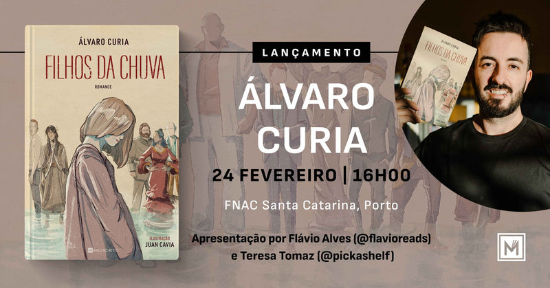 Lançamento de «Filhos da Chuva», de Álvaro Curia