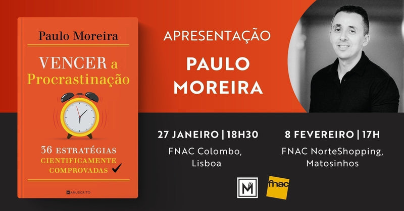 Lançamento de «Vencer a Procrastinação», de Paulo Moreira