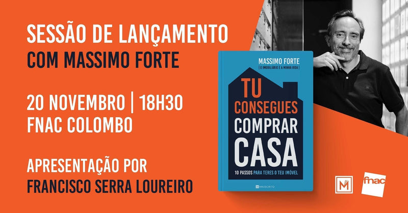 Sessões de apresentação de «Tu Consegues Comprar Casa», de Massimo Forte
