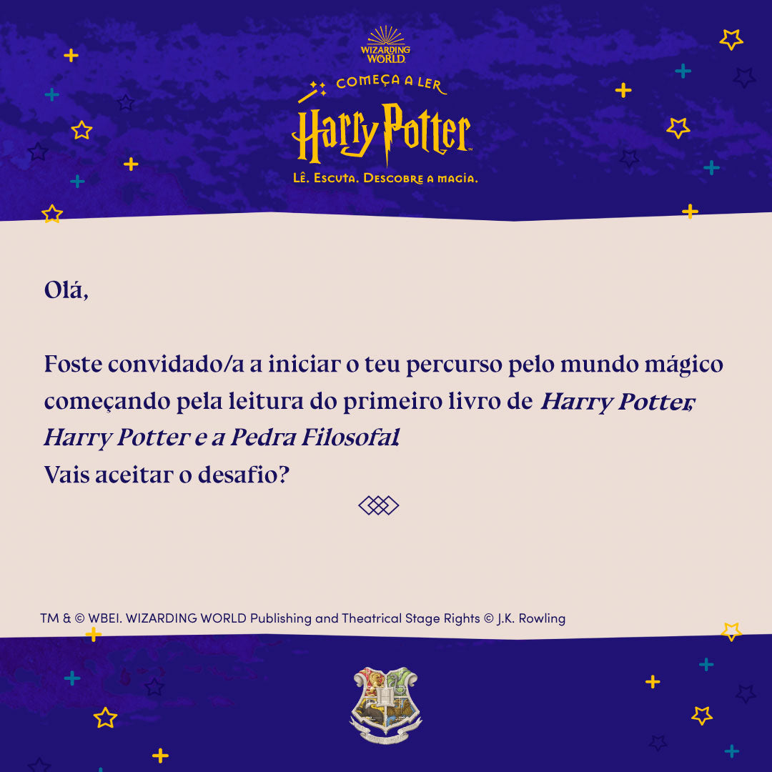 Começa a ler Harry Potter!