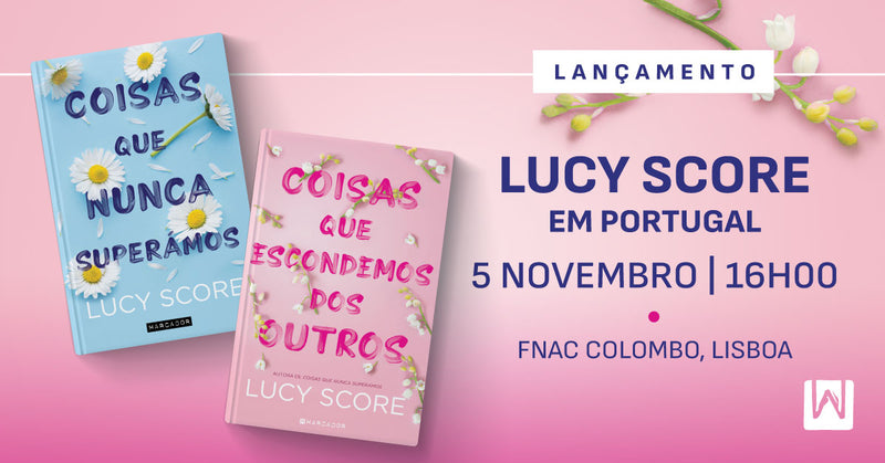 Lucy Score pela primeira vez em Portugal!