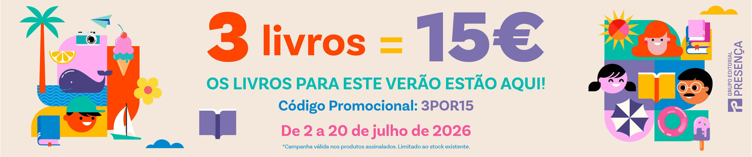 3 Livros por 15€ (Código de Desconto: 3POR15 ou 6POR30)