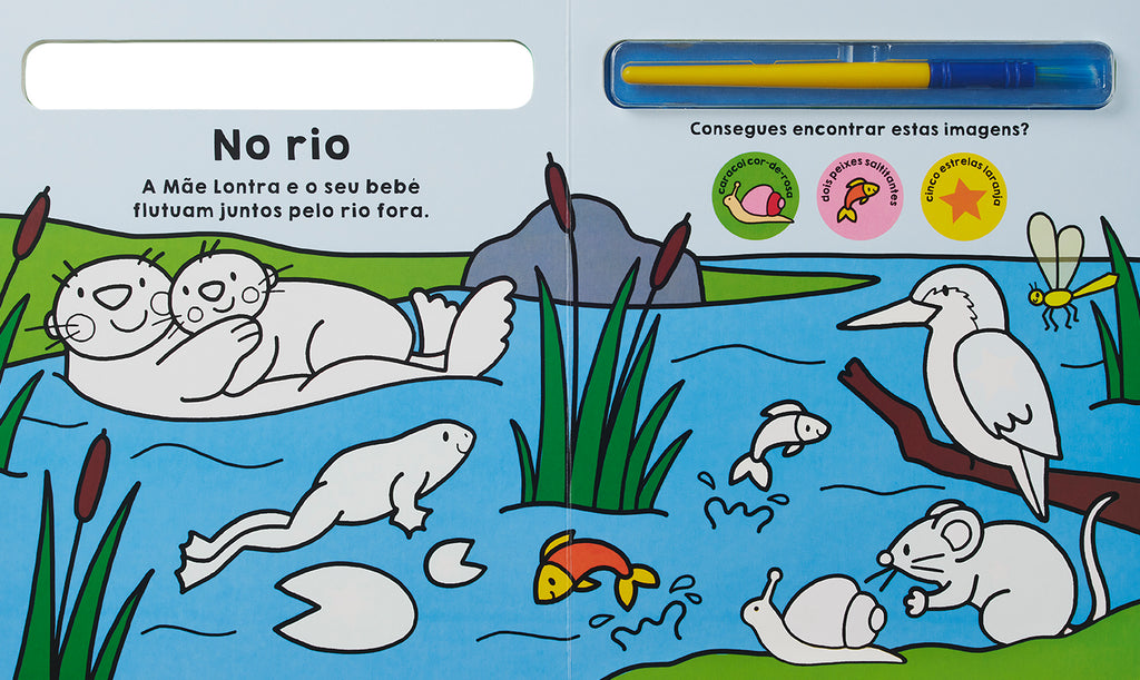 Hora de pintar animais: jogo educativo