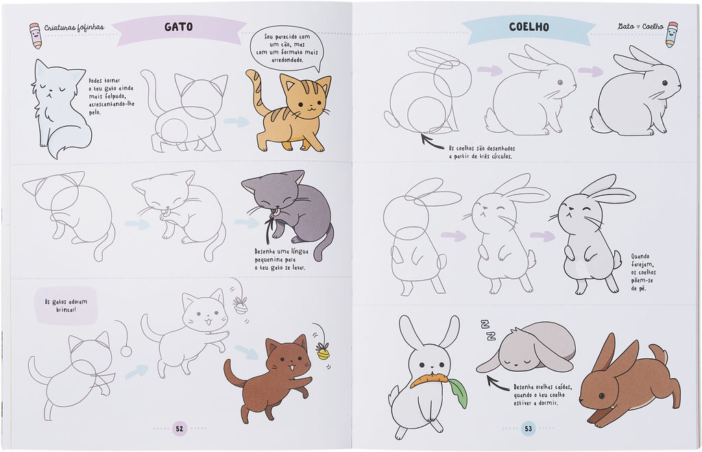 Aprende a Desenhar Kawaii: Os Desenhos Mais Fofinhos - Livro de