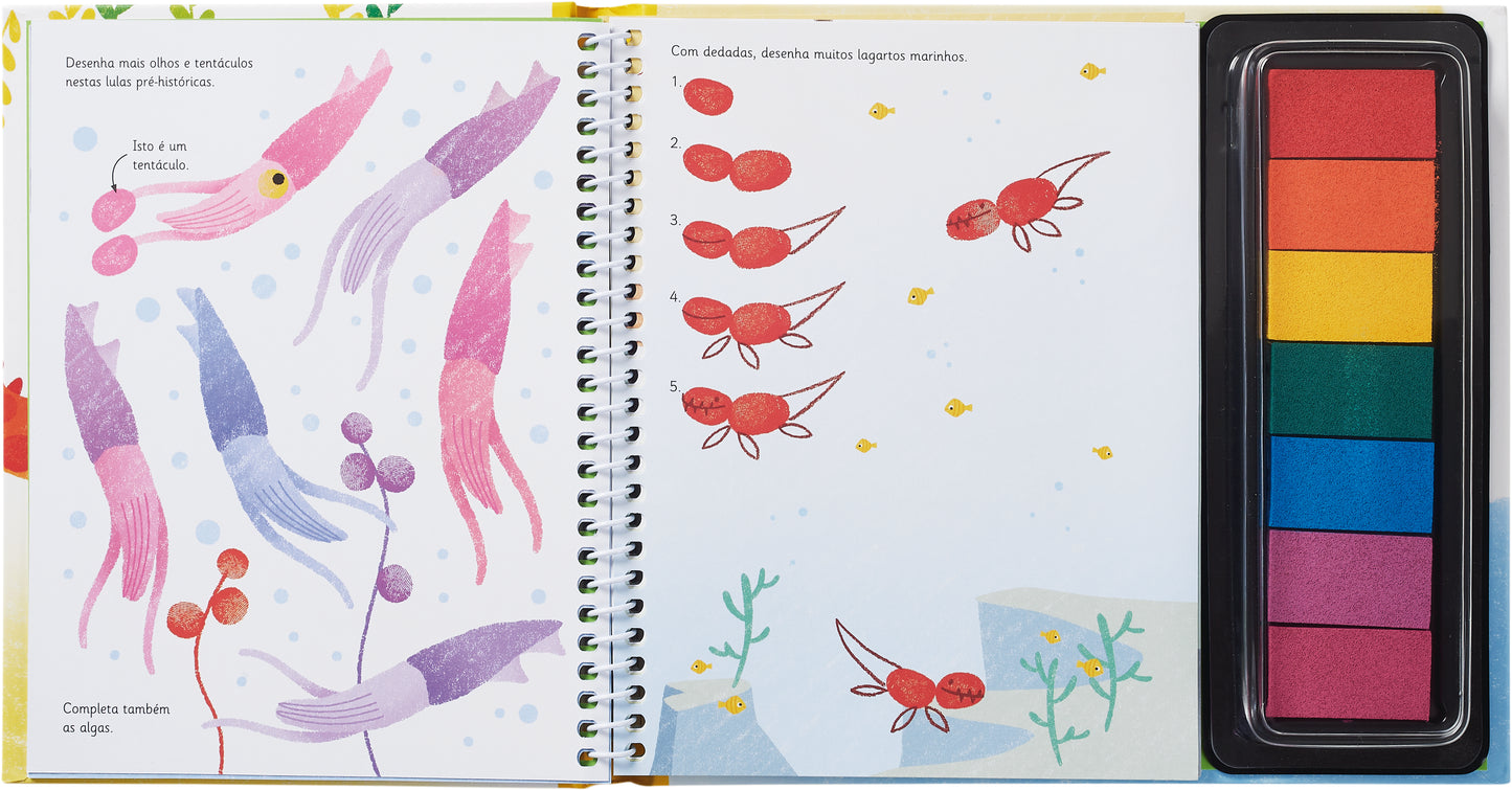 Dinossauros - Pintar com os Dedos