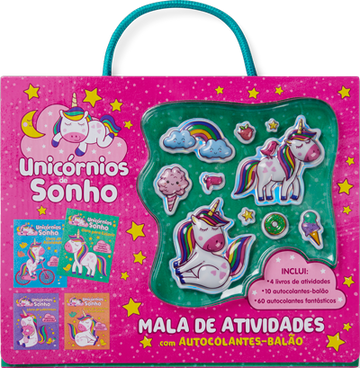 Unicórnios de Sonho - Mala Atividades com Autocolantes