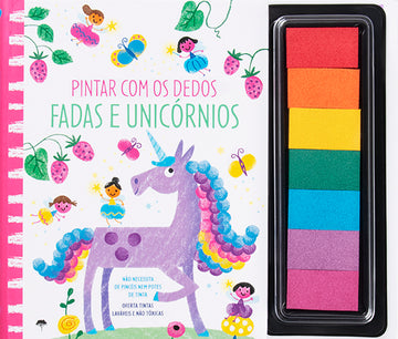Fadas e Unicórnios - Pintar com os dedos
