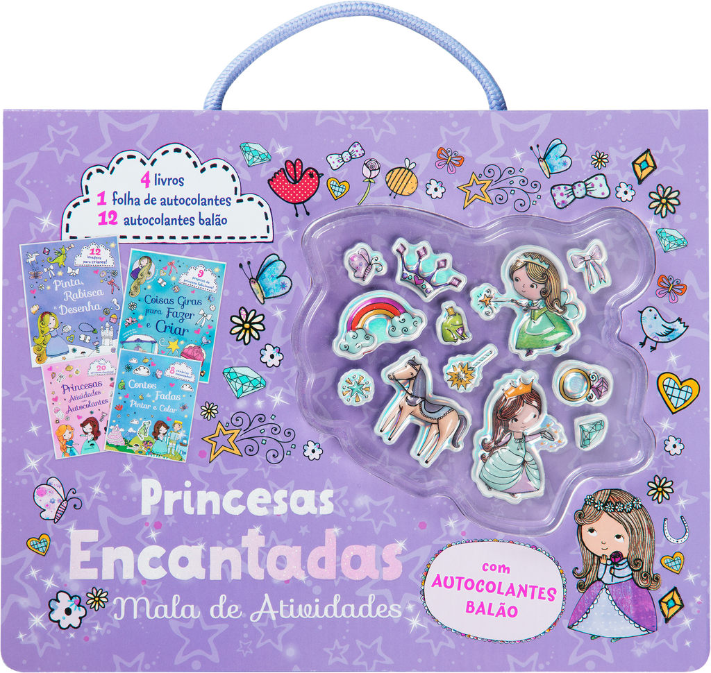 Livro «Princesas Encantadas - mala de atividades com autocolantes», de  AAVV na livraria online da Presença. Desconto em todos os livros