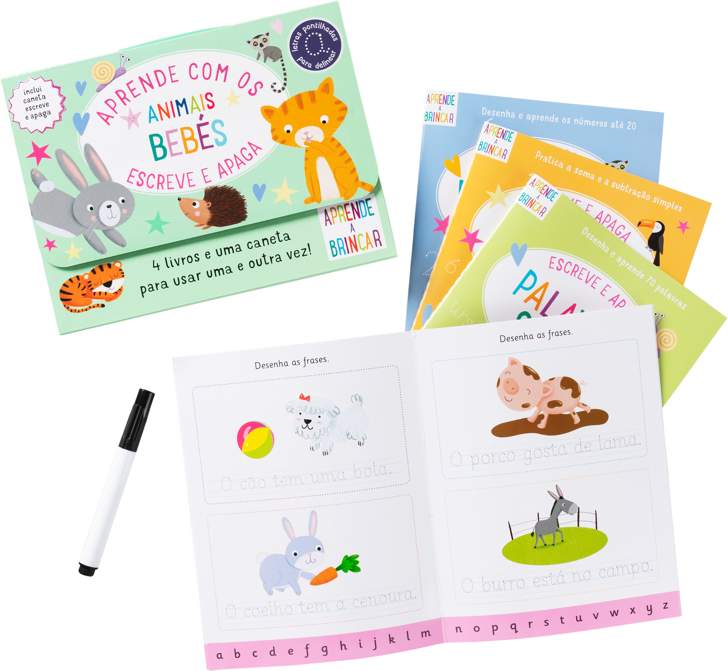Aprende com os Animais Bebés - Escreve e Apaga