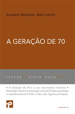 Livro «A Geração de 70», de Alvaro Manuel Machado na livraria online da Presença. Desconto em todos os livros
