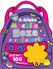 A Minha Mochila Roxa Para Colorir