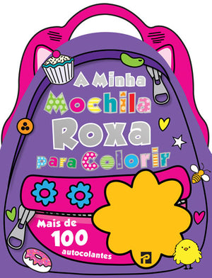 A Minha Mochila Roxa Para Colorir