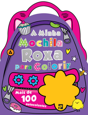 A Minha Mochila Roxa Para Colorir