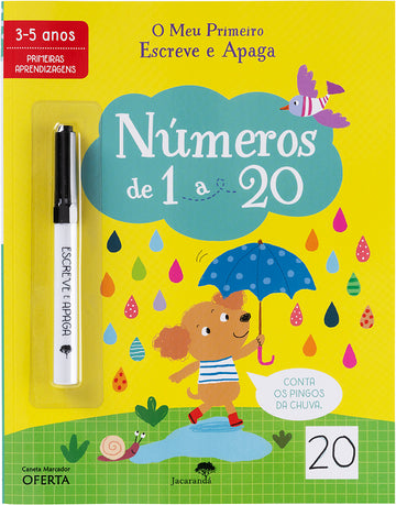 O Meu Primeiro Escreve e Apaga - Números 1 a 20