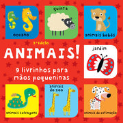 Animais! 9 livrinhos para mãos pequeninas