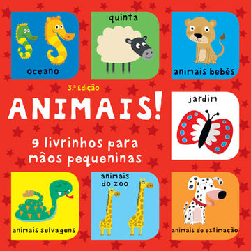 Animais! 9 livrinhos para mãos pequeninas