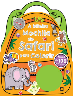 A Minha Mochila de Safari Para Colorir