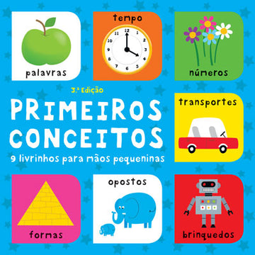 Primeiros conceitos! 9 livrinhos para mãos pequeninas