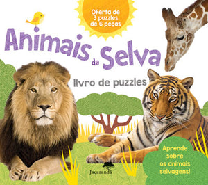 Animais da Selva - Livro de Puzzles