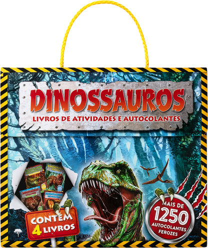 Dinossauros - Mala de atividades e autocolantes