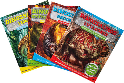 Dinossauros - Mala de atividades e autocolantes